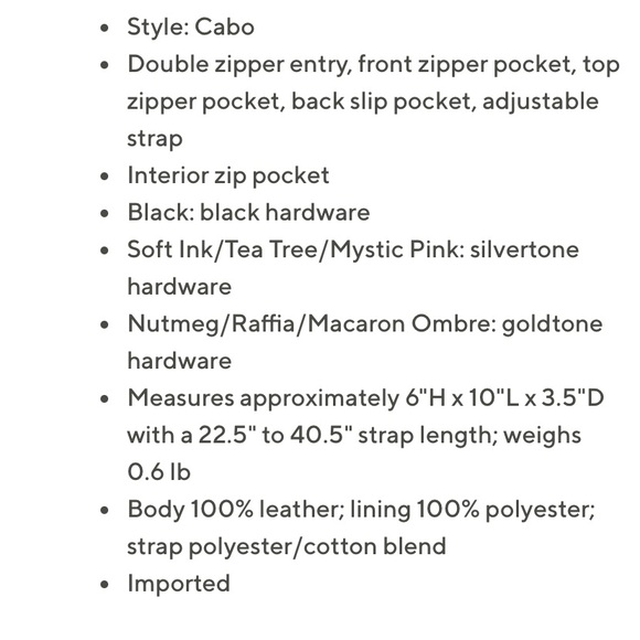 Aimee Kestenberg Cabo Leather Sling Bag - Picture 12 of 12